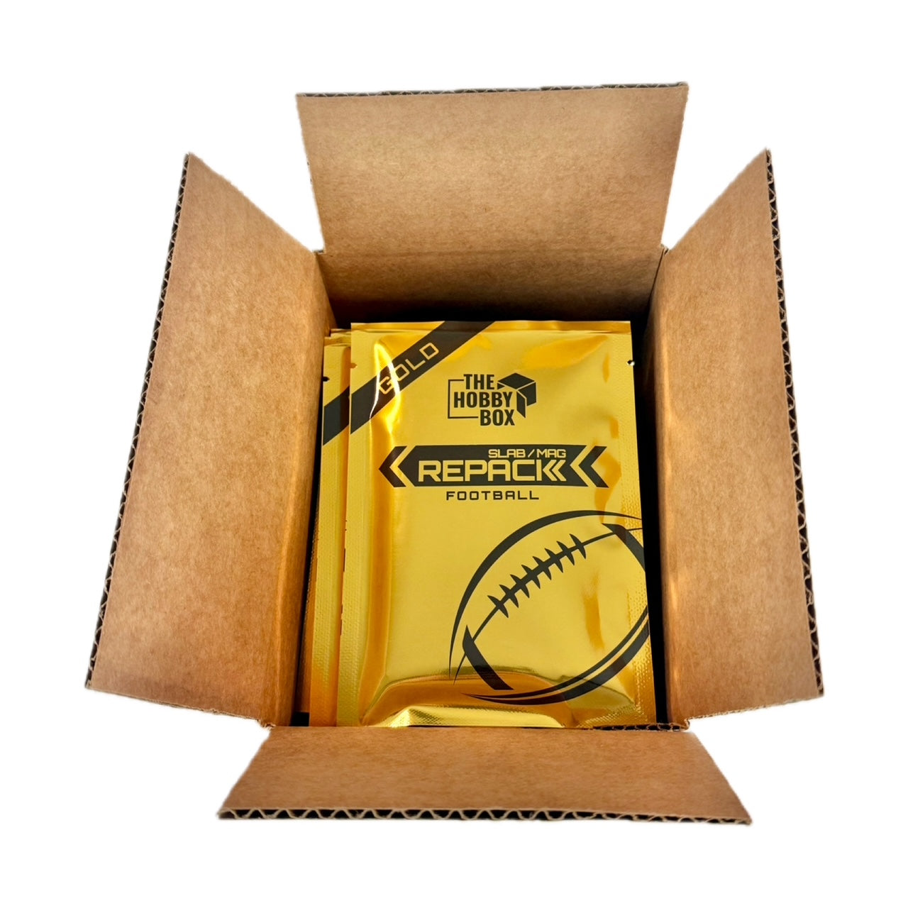 (Case of 10) GOLD - Football Slab / Mag Repacks